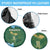 Rwanda Spare Tire Cover with Green Nature Map Waterfall Sunburst Spirit