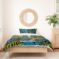 Rwanda Bedding Set with Gorilla Family Kwita Izina Leaf Jungle Spirit