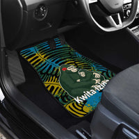 Rwanda Car Mats with Gorilla Family Kwita Izina Leaf Jungle Spirit