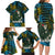 Rwanda Family Matching Long Sleeve Bodycon Dress and Hawaiian Shirt with Gorilla Family Kwita Izina Leaf Jungle Spirit