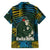 Rwanda Family Matching Long Sleeve Bodycon Dress and Hawaiian Shirt with Gorilla Family Kwita Izina Leaf Jungle Spirit