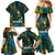 Rwanda Family Matching Mermaid Dress and Hawaiian Shirt with Gorilla Family Kwita Izina Leaf Jungle Spirit