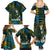 Rwanda Family Matching Summer Maxi Dress and Hawaiian Shirt with Gorilla Family Kwita Izina Leaf Jungle Spirit