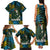 Rwanda Family Matching Tank Maxi Dress and Hawaiian Shirt with Gorilla Family Kwita Izina Leaf Jungle Spirit