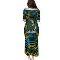 Rwanda Puletasi with Gorilla Family Kwita Izina Leaf Jungle Spirit