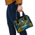 Rwanda Shoulder Handbag with Gorilla Family Kwita Izina Leaf Jungle Spirit