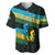 Rwanda Baseball Jersey with Tour du Rwanda Cycling Race Flag Stripe Spirit