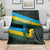Rwanda Blanket with Tour du Rwanda Cycling Race Flag Stripe Spirit