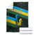 Rwanda Blanket with Tour du Rwanda Cycling Race Flag Stripe Spirit