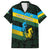 Rwanda Family Matching Long Sleeve Bodycon Dress and Hawaiian Shirt with Tour du Rwanda Cycling Race Flag Stripe Spirit