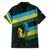 Rwanda Family Matching Long Sleeve Bodycon Dress and Hawaiian Shirt with Tour du Rwanda Cycling Race Flag Stripe Spirit