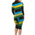 Rwanda Family Matching Long Sleeve Bodycon Dress and Hawaiian Shirt with Tour du Rwanda Cycling Race Flag Stripe Spirit