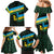 Rwanda Family Matching Mermaid Dress and Hawaiian Shirt with Tour du Rwanda Cycling Race Flag Stripe Spirit