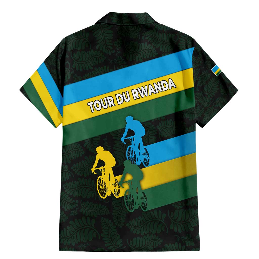 Rwanda Family Matching Mermaid Dress and Hawaiian Shirt with Tour du Rwanda Cycling Race Flag Stripe Spirit