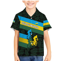 Rwanda Family Matching Mermaid Dress and Hawaiian Shirt with Tour du Rwanda Cycling Race Flag Stripe Spirit