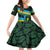 Rwanda Family Matching Off Shoulder Short Dress and Hawaiian Shirt with Tour du Rwanda Cycling Race Flag Stripe Spirit