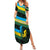 Rwanda Family Matching Summer Maxi Dress and Hawaiian Shirt with Tour du Rwanda Cycling Race Flag Stripe Spirit