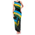 Rwanda Family Matching Tank Maxi Dress and Hawaiian Shirt with Tour du Rwanda Cycling Race Flag Stripe Spirit