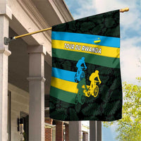 Rwanda Garden Flag with Tour du Rwanda Cycling Race Flag Stripe Spirit