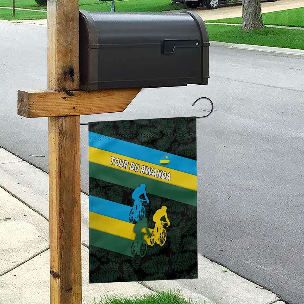 Rwanda Garden Flag with Tour du Rwanda Cycling Race Flag Stripe Spirit