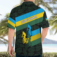 Rwanda Hawaiian Shirt with Tour du Rwanda Cycling Race Flag Stripe Spirit