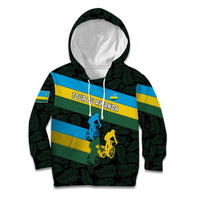 Rwanda Kid Hoodie with Tour du Rwanda Cycling Race Flag Stripe Spirit