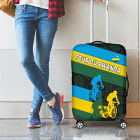 Rwanda Luggage Cover with Tour du Rwanda Cycling Race Flag Stripe Spirit