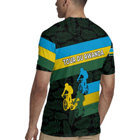 Rwanda Rugby Jersey with Tour du Rwanda Cycling Race Flag Stripe Spirit