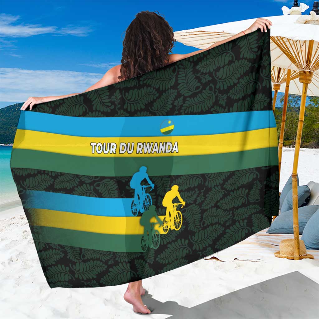 Rwanda Sarong with Tour du Rwanda Cycling Race Flag Stripe Spirit