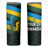 Rwanda Skinny Tumbler with Tour du Rwanda Cycling Race Flag Stripe Spirit