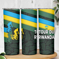 Rwanda Skinny Tumbler with Tour du Rwanda Cycling Race Flag Stripe Spirit