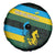 Rwanda Spare Tire Cover with Tour du Rwanda Cycling Race Flag Stripe Spirit