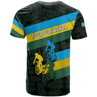Rwanda T Shirt with Tour du Rwanda Cycling Race Flag Stripe Spirit