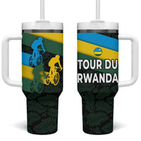 Rwanda Tumbler With Handle with Tour du Rwanda Cycling Race Flag Stripe Spirit
