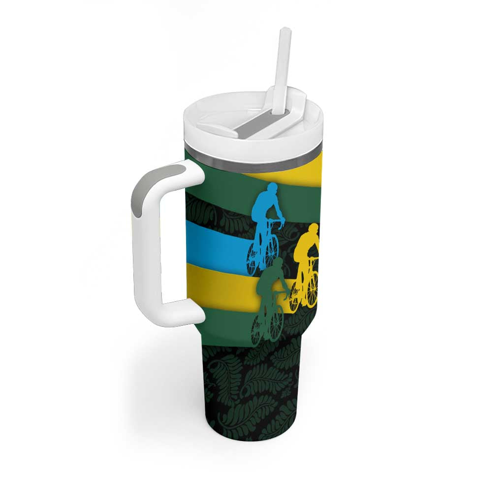 Rwanda Tumbler With Handle with Tour du Rwanda Cycling Race Flag Stripe Spirit