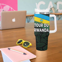 Rwanda Tumbler With Handle with Tour du Rwanda Cycling Race Flag Stripe Spirit