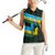 Rwanda Women Sleeveless Polo Shirt with Tour du Rwanda Cycling Race Flag Stripe Spirit