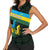 Rwanda Women Sleeveless Polo Shirt with Tour du Rwanda Cycling Race Flag Stripe Spirit