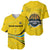Rwanda Baseball Jersey with Basketball League Court Hoop Yellow Wave Spirit