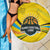 Rwanda Beach Blanket with Basketball League Court Hoop Yellow Wave Spirit