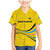 Rwanda Family Matching Mermaid Dress and Hawaiian Shirt with Basketball League Court Hoop Yellow Wave Spirit
