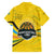 Rwanda Family Matching Tank Maxi Dress and Hawaiian Shirt with Basketball League Court Hoop Yellow Wave Spirit