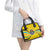 Rwanda Shoulder Handbag with Basketball League Court Hoop Yellow Wave Spirit