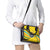 Rwanda Shoulder Handbag with Basketball League Court Hoop Yellow Wave Spirit