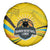 Rwanda Spare Tire Cover with Basketball League Court Hoop Yellow Wave Spirit