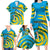 Rwanda Family Matching Long Sleeve Bodycon Dress and Hawaiian Shirt with Imigongo Spiraling Flag Hand Wave Time Spirit
