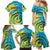 Rwanda Family Matching Mermaid Dress and Hawaiian Shirt with Imigongo Spiraling Flag Hand Wave Time Spirit