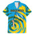 Rwanda Family Matching Mermaid Dress and Hawaiian Shirt with Imigongo Spiraling Flag Hand Wave Time Spirit