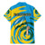 Rwanda Family Matching Mermaid Dress and Hawaiian Shirt with Imigongo Spiraling Flag Hand Wave Time Spirit