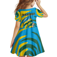 Rwanda Family Matching Puletasi and Hawaiian Shirt with Imigongo Spiraling Flag Hand Wave Time Spirit